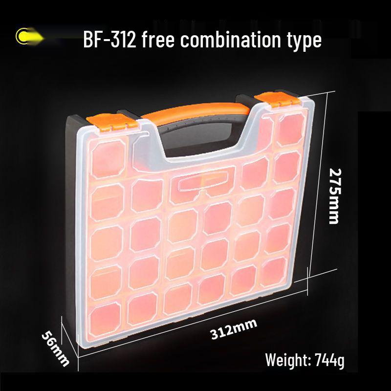 Portable Transparent Plastic Parts Organizer - Thickened Screw & Accessories Storage for Electricians