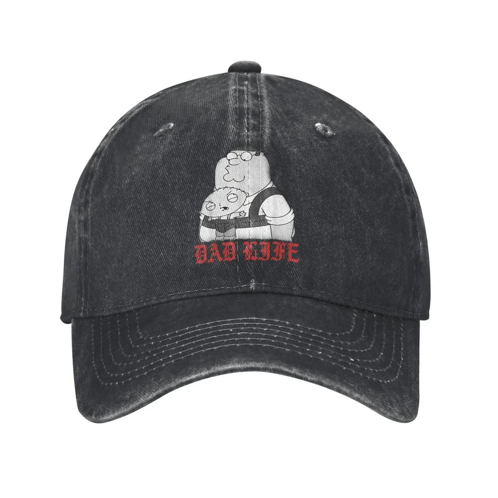 aFamilies Cartoon Don't Go To Bed Angry Bedtime Stewie Baseball Cap Distressed Denim Washed Snapback Hat Adjustable Hats Cap
