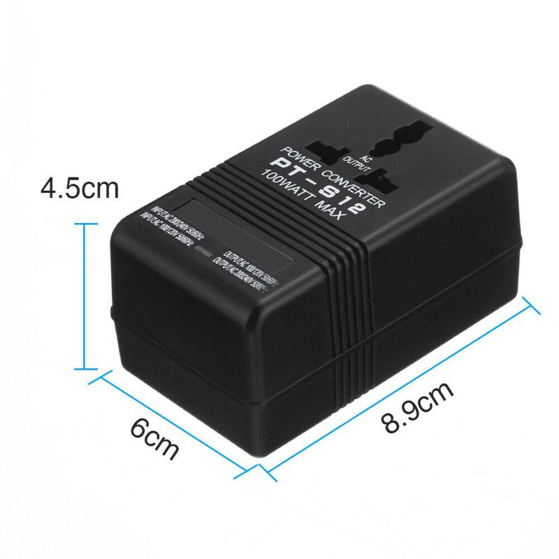 100w Dual Voltage Transformer Light-weight High Temperature Resistant Ac 110v/120v To 220v/240v