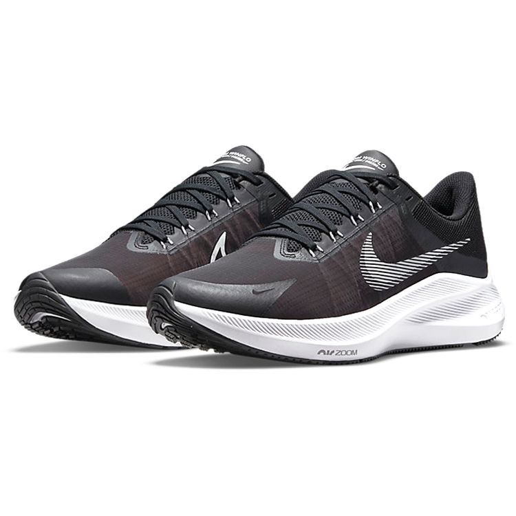 Nike Winflo 8 Black White Men Sneakers Dark-Smoke-Grey CW3419-006