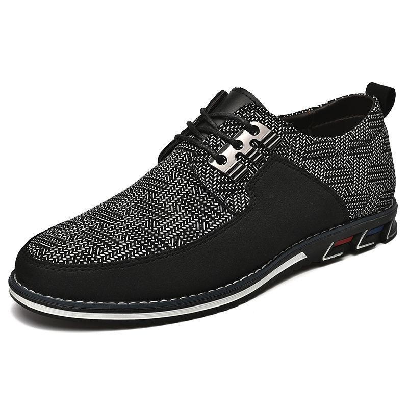 High-end Leather Shoes Men's 2025 Autumn New Foot-fitting Casual Men's Shoes Men's Soft Soles Men's British Style Business Casual Shoes