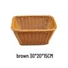 Jingyuheng Handvävd Korg i Rotting för Förvaring