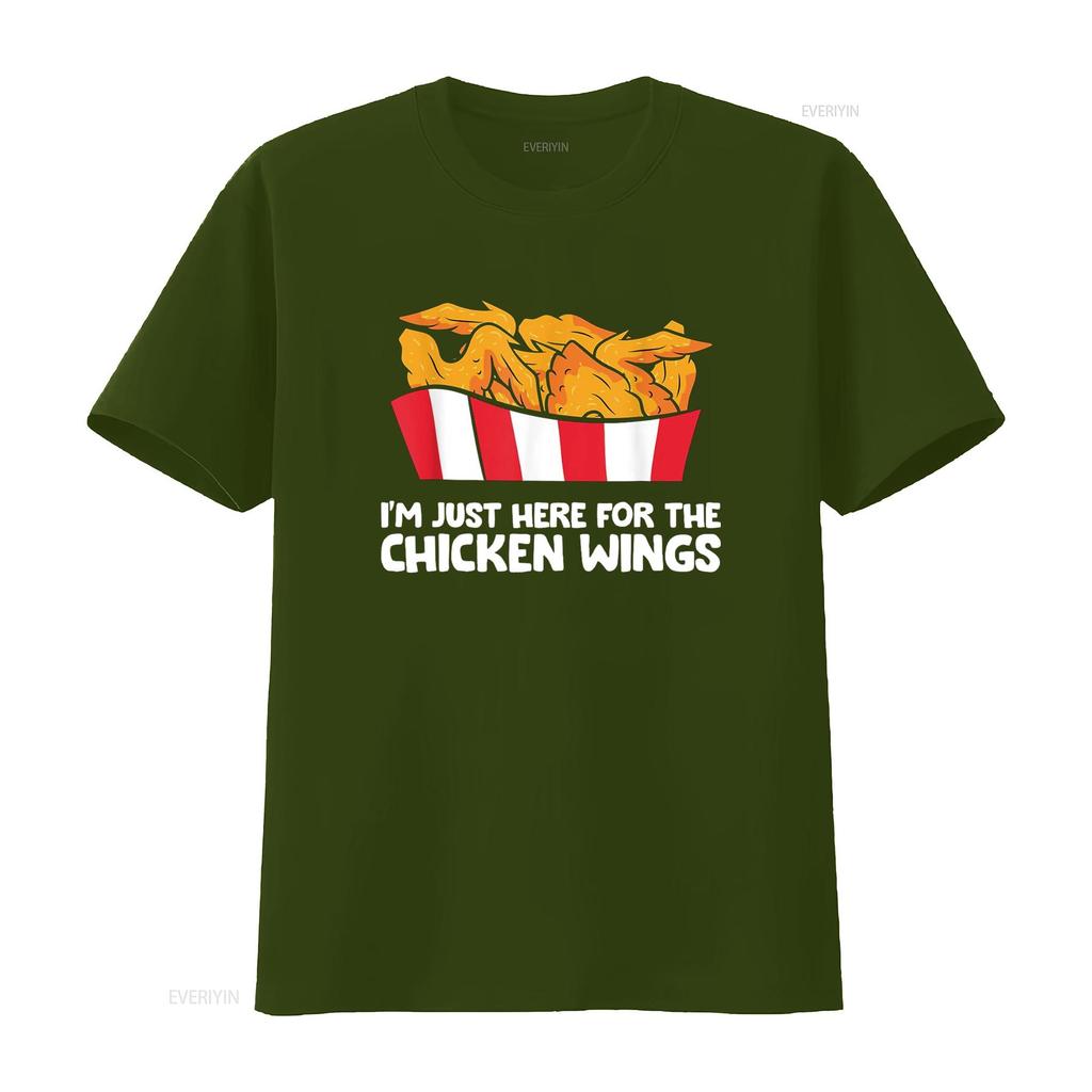 Chicken Wing Lover I m Just Here For The Wings T Shirt Black vintage Washed fashion Soft Slightly Stretched Breathable homme