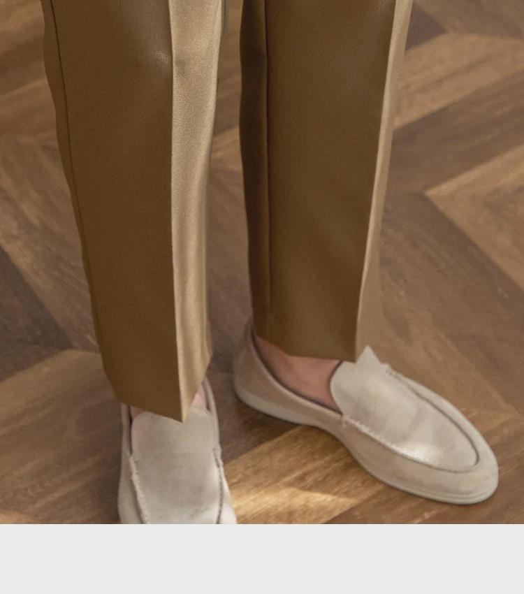 British Men's Casual Retro Anti-Wrinkle Nine-Point Trousers