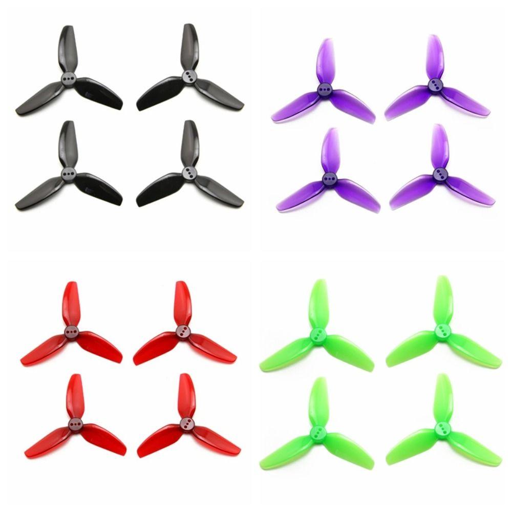 2Pairs PC 3030 3-Blade Props 3 Blades Forward and Reverse Propeller  Drone CineLog