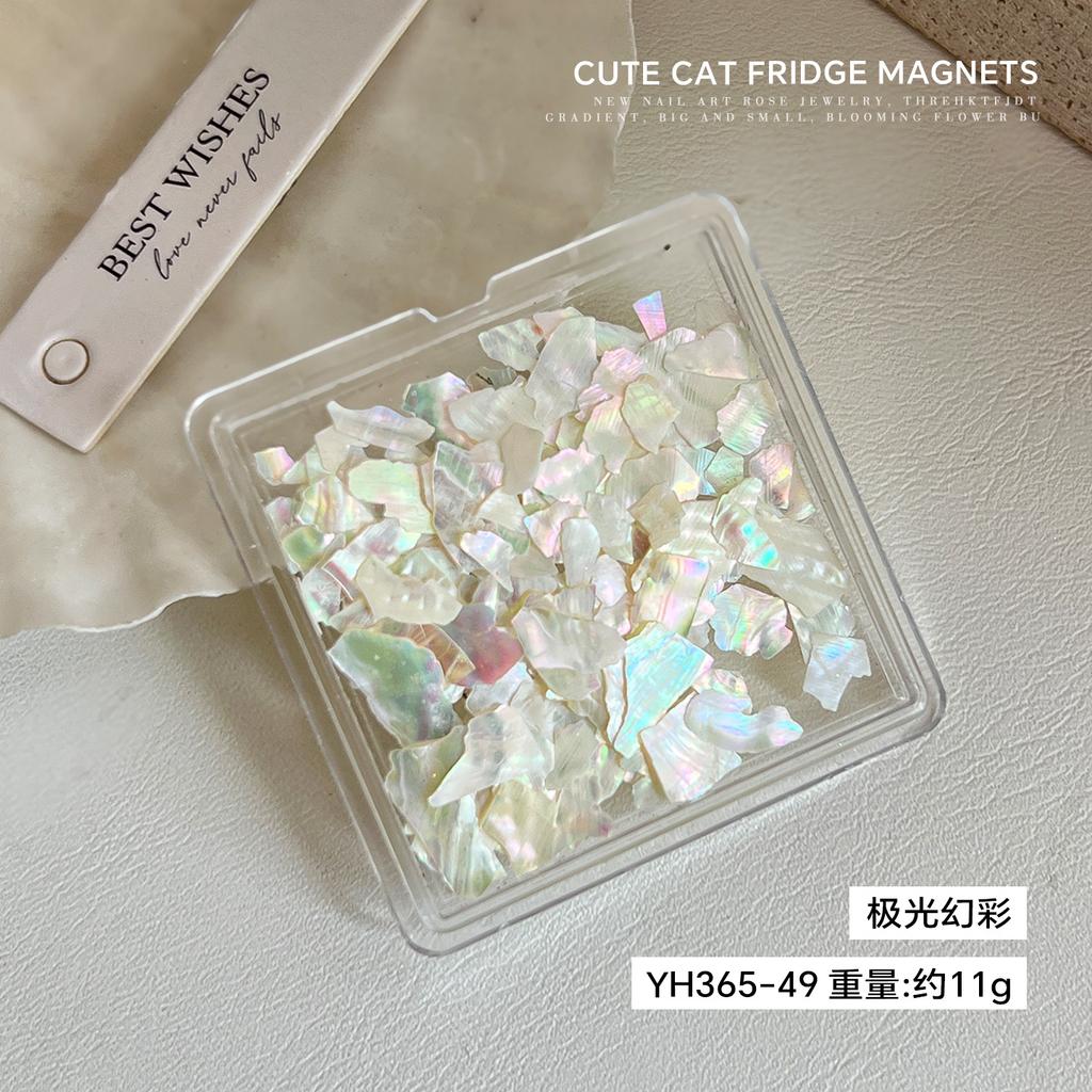 Internet Celebrity Nail Shell Pieces Colorful Aurora Ultra-thin Japanese Irregular Natural Abalone DIY Decoration