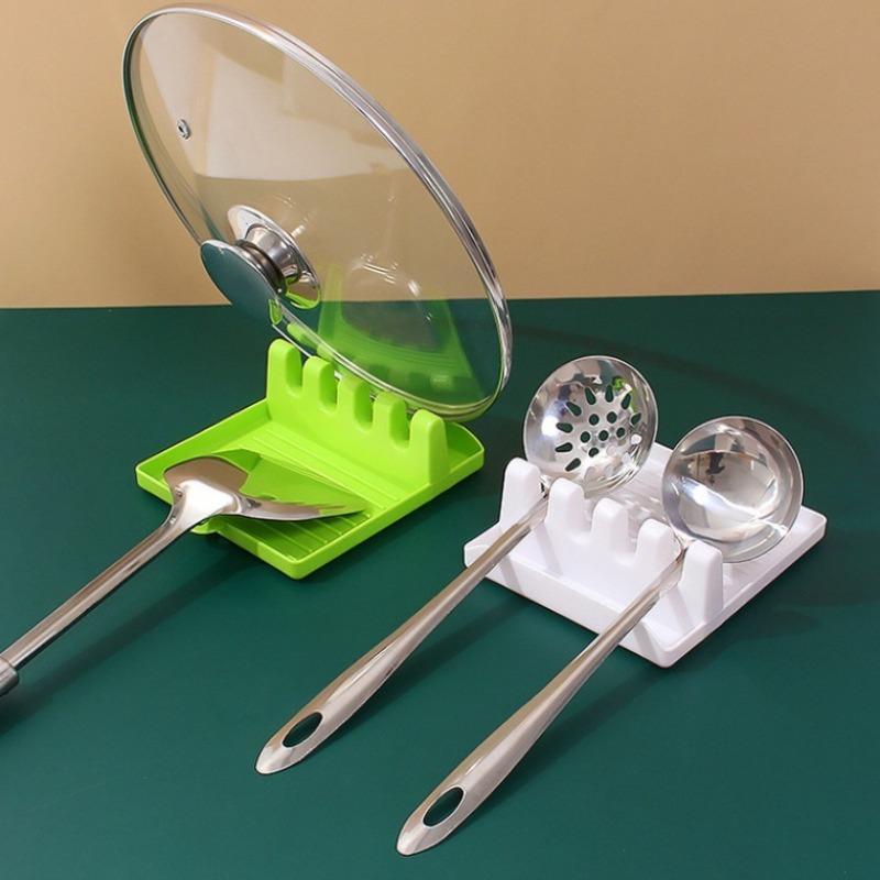 Plastic Spatula Rack Kitchen Countertop Spatula Spoon Storage Drain Rack Home Pot Cover Cutting Board Rack Cutlery Storage Rack