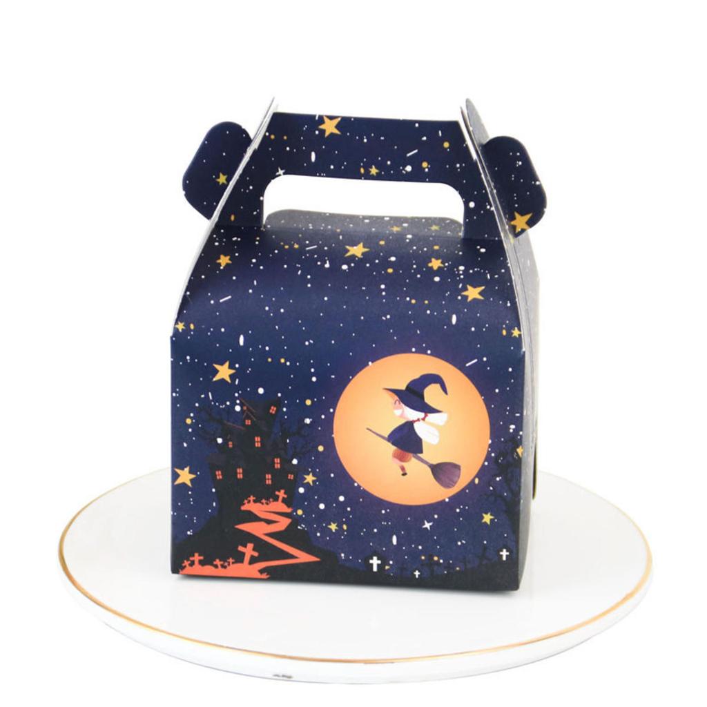 Halloween Colorful Candy Box Biscuit Funny Cookie Packaging Box Trick Or Treat Happy Halloween Supplies