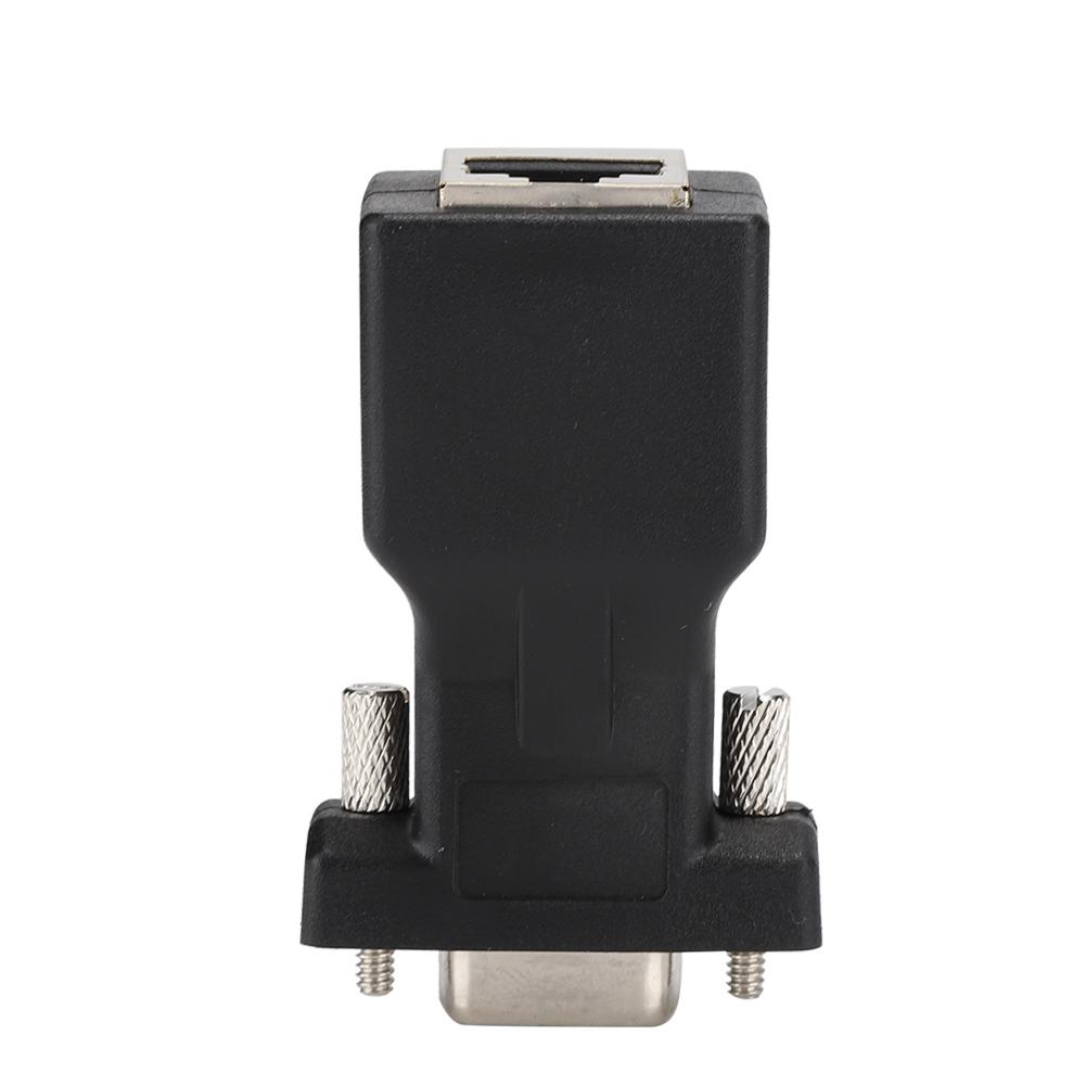 

2PCS Thick Alloy DB9 Female to RJ45 Analog 720 1080I 1080P Adapter Connector for Computers