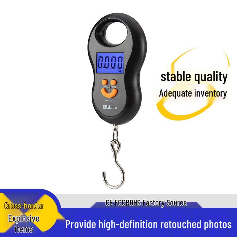 Портативные электронные карманные весы 50 кг / 10 г для рыбалки, овощей и фруктов