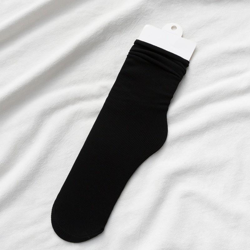 Female Spring and Summer Thin Solid Color All Kinds of Candy Color Breathable In The Cylinder Pile Socks