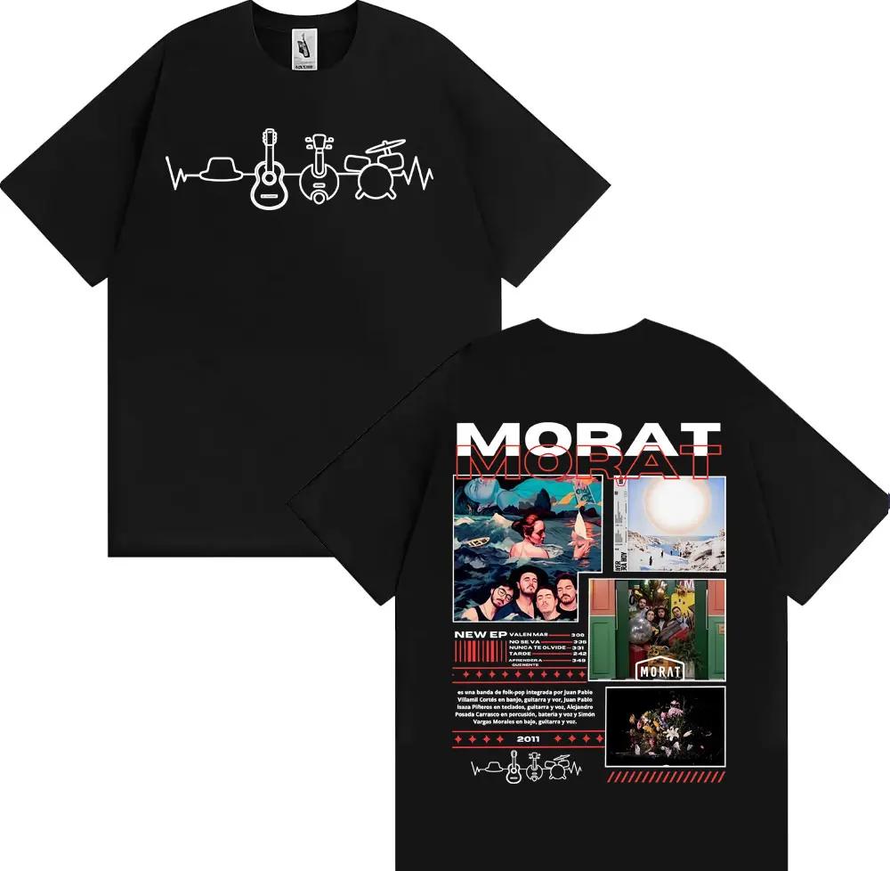 Morat Band Asuntos Pendientes 2025 Tour Tshirts Unisex Women Harajuku Hip Hop Punk Rock T Shirt Cotton Casual Short Sleeve Tshirt
