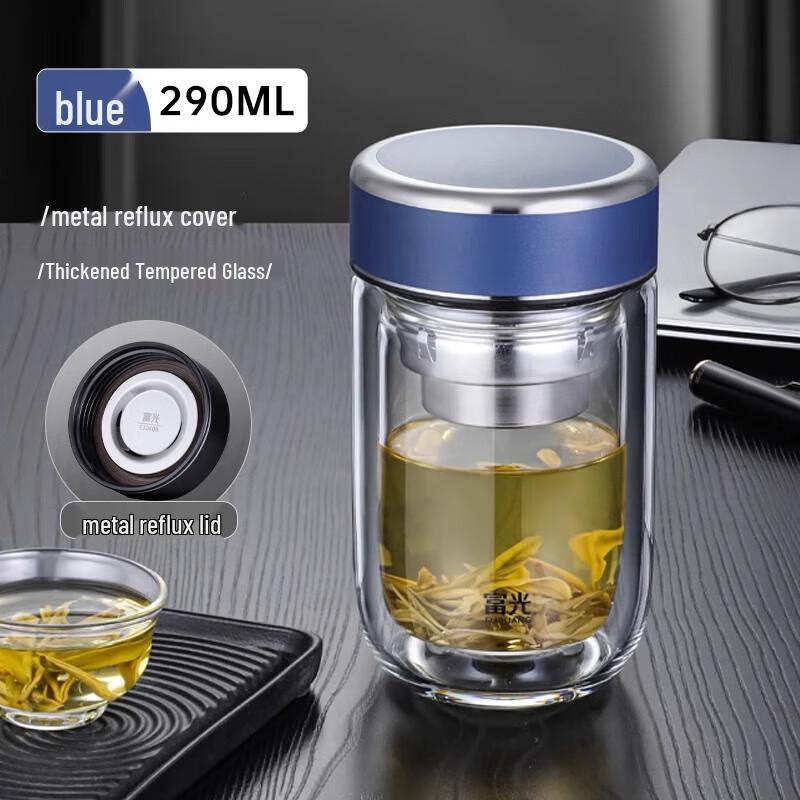 FUGUANG Double Wall Glass Tea Mug