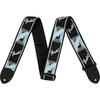 [Fender] רצועה 2 אינץ' רצועה עם מונגרם, שחור/אפור בהיר/כחול