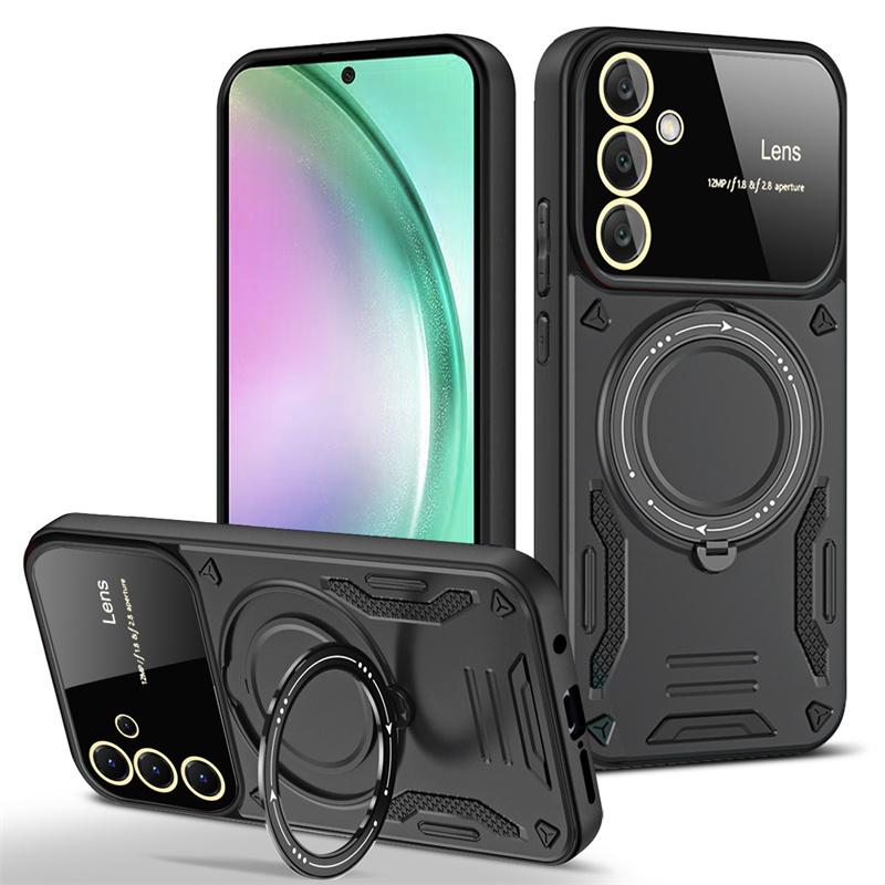 

Для Samsung Galaxy A55 A35 A15 A25 5G чехол автомобильный магнитный держатель бронированная задняя крышка для Samsung A 15 25 35 55 5G чехлы для телефонов Fundas For Samsung A15 5G