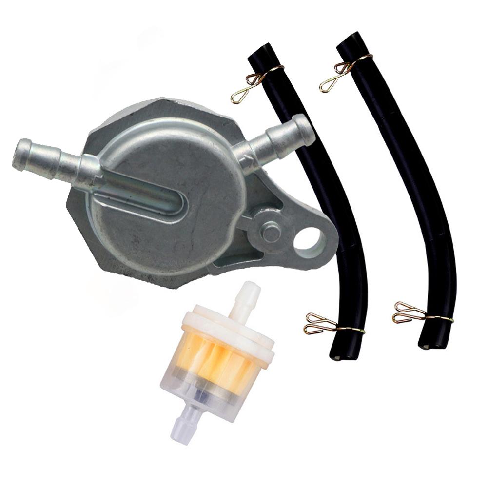 3-way Fuel Pump Petcock Oil Tank Switch Hose Tube Filter Kit For GY6 50 150cc Negative Pressure Fuel Switch Scooter