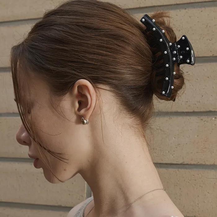 Clutch pearl hair claw clip_2 colors