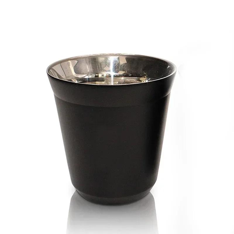 Stainless Steel Espresso Cups Double Walled Vacuum Insulated,Heat Resistant Coffee Cups Unbreakable Stemless Tumbler Small Cup