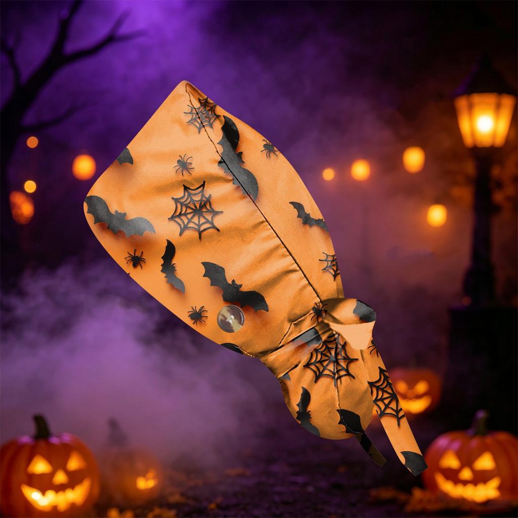 Women's Casual Halloween Printed Work for Ponytail, Shower and Hair Wrap