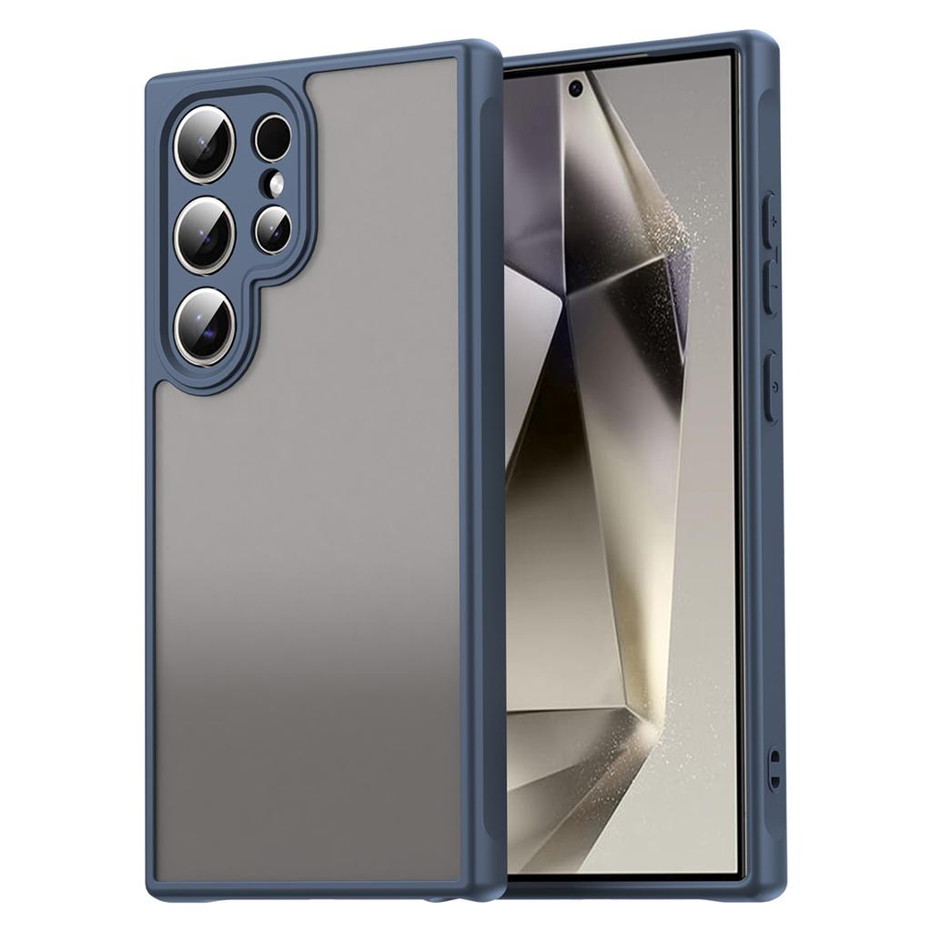 For Samsung Galaxy S24 Ultra Case Drop Proof Airbags Frosted Translucent PC + TPU Phone Back Cover