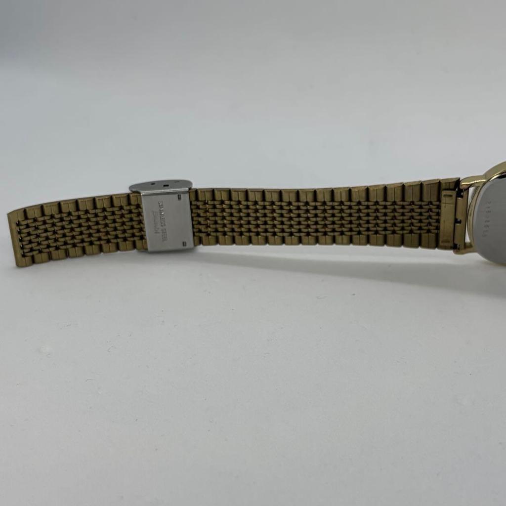 Used New battery LONGINES quartz watch gold operation