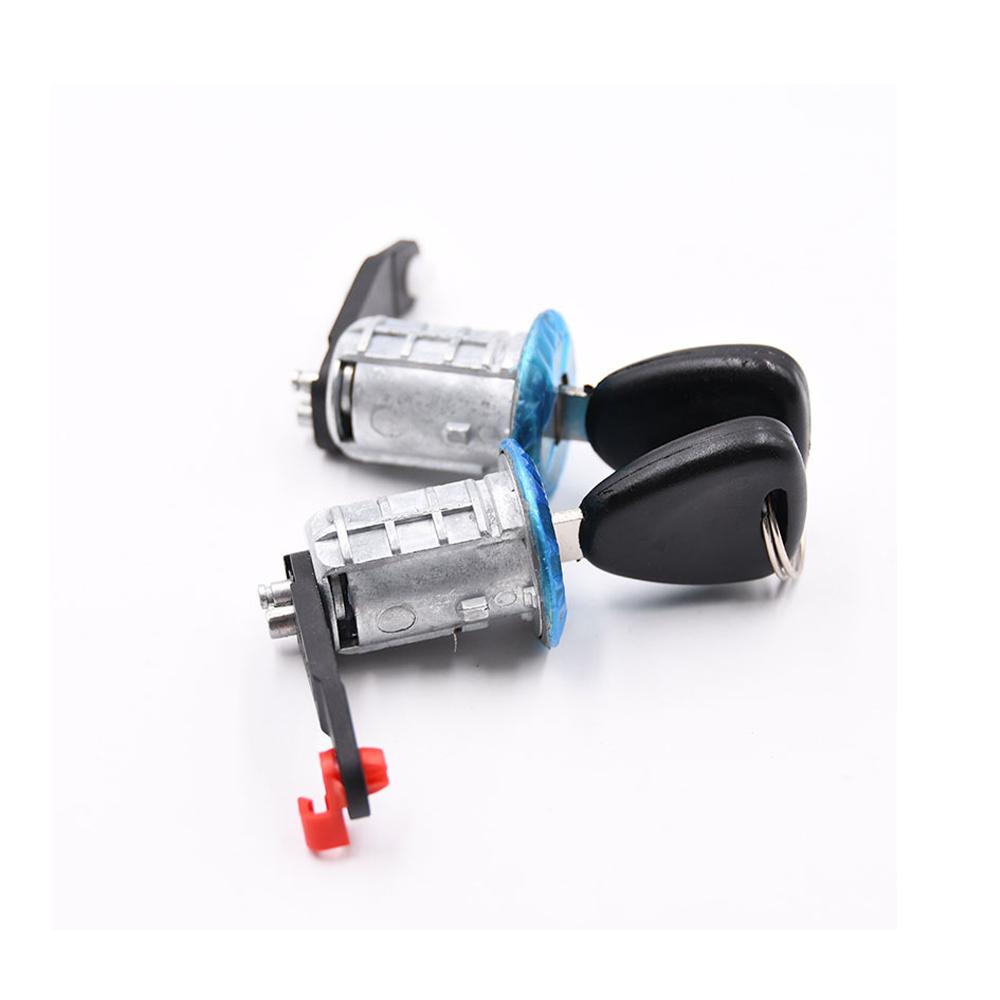 For Renault Master MK2 1998-2009 7701470944 7701470945 Door Lock Front Left+Right Car Door Lock Barrel Cylinder with 2 Keys