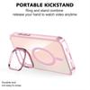 Camera Stand Solid Color for MagSafe Case For iPhone 16 Pro Max 15 14 Pro 13 12 Lens Bracket Protection Shockproof Magnetic Slim Hard PC Phone Cover