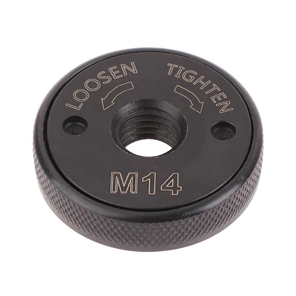 1Pcs M14 Thread Angle Grinder Flange Nut Inner Outer Power Chuck Top Self-locking Pressure Plate Alloy Quick Release