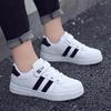 Students Children Little White Shoes Boys Flat Sneakers Girls Elementary School Leather Running Shoes Medium Older Children Board Shoes