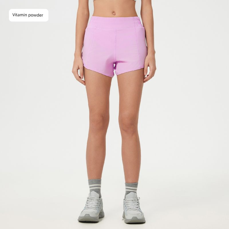 Shishi City Quality Clothing Co., Ltd. Summer Cool Feeling Quick-Drying High Waist Track Shorts Women's Lined Fitness Pants Light