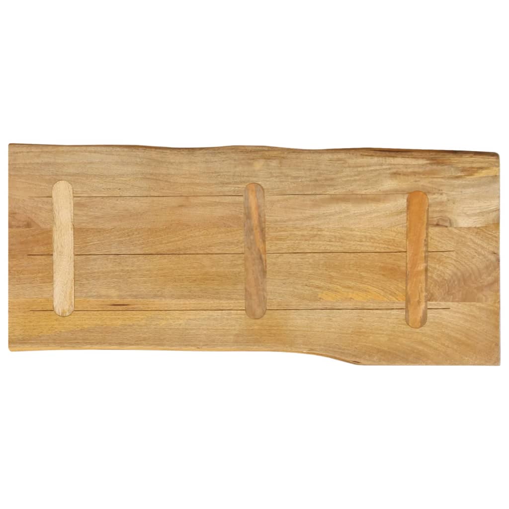 Live Edge Table Top 90x40x2.5 cm Solid Mango Wood