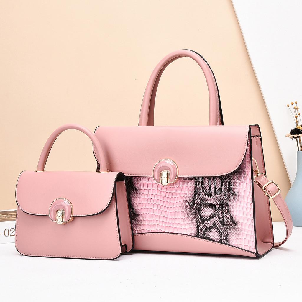 Mother Capacity Large And Child Package With Serpentine Print Design Daily For