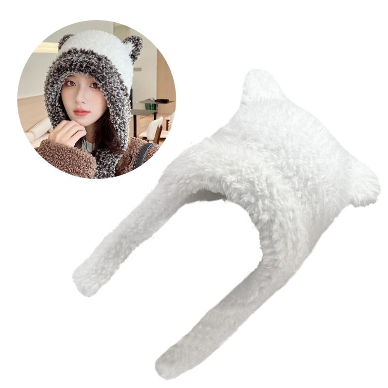 Winter Bear Ear Hat for Teens Keep Warm Protecting Ear Hat Windproof Outdoor