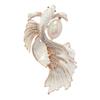 Women Men Classic Dazzle Pearl Mermaid Hime Enamel Badges Pins Vintage Exquisite Luxury Crystal Design Unisex Brooches Jewelry
