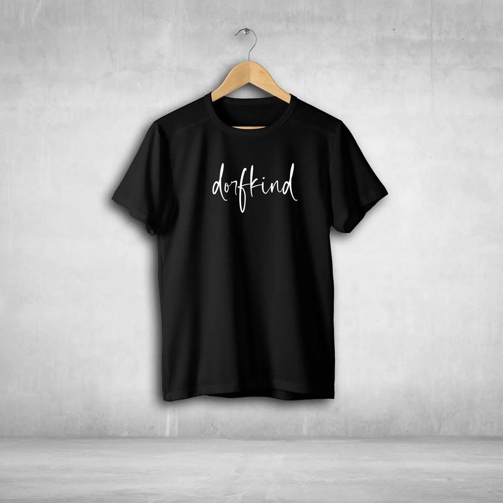 Dorfkind T Shirt Witziger Spruch Stateunisext Vintage Designer Clothes Homme Unisex Top For Everyday Wear Breathable