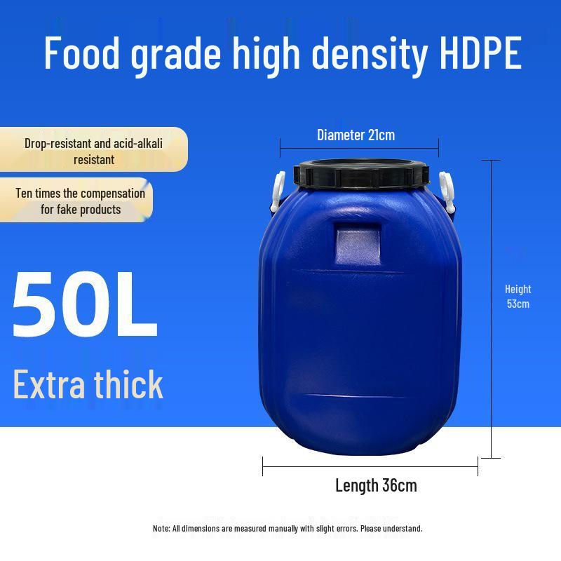 Multifunctional Square Food Grade Plastic Bucket: Composting, Water Storage, Fermentation, Oil Drum, Honey Seal, Chemical Use.