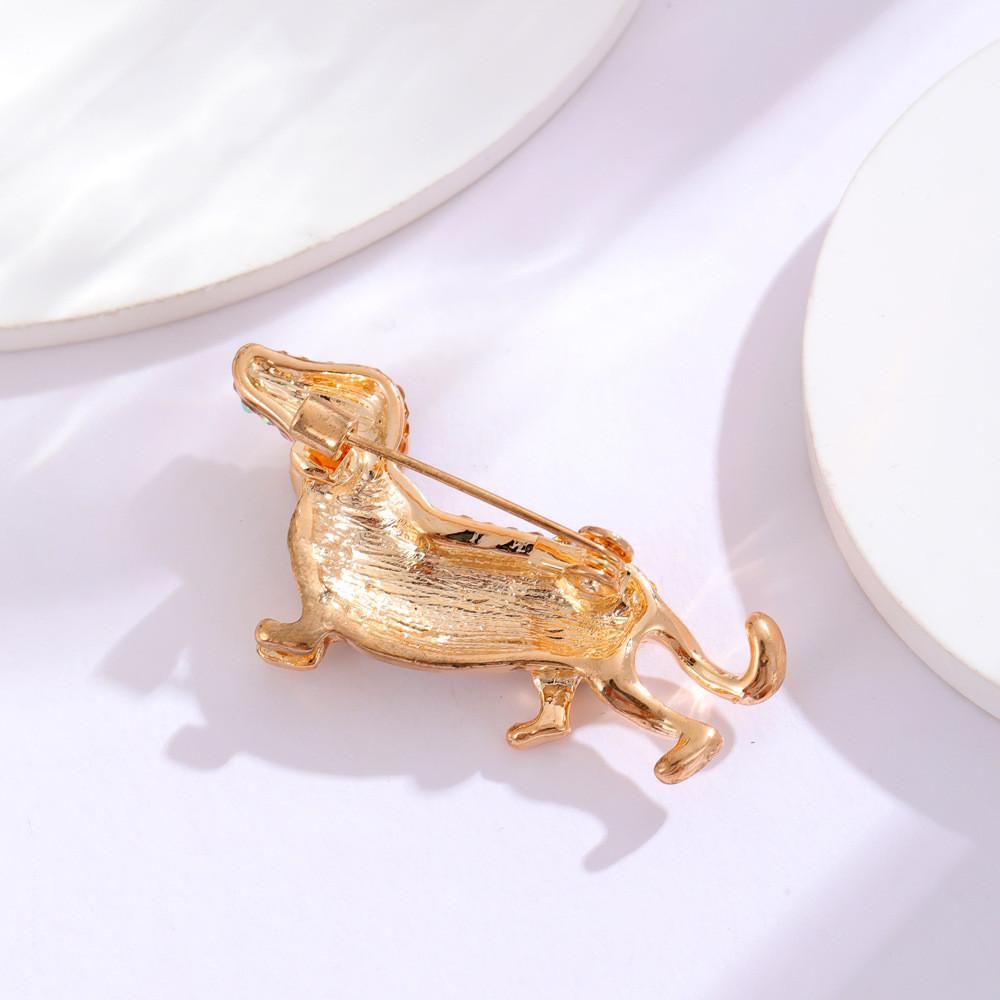 Animal Pet Dog Brooch Zinc Alloy Elegant Jewelry For Men And Women