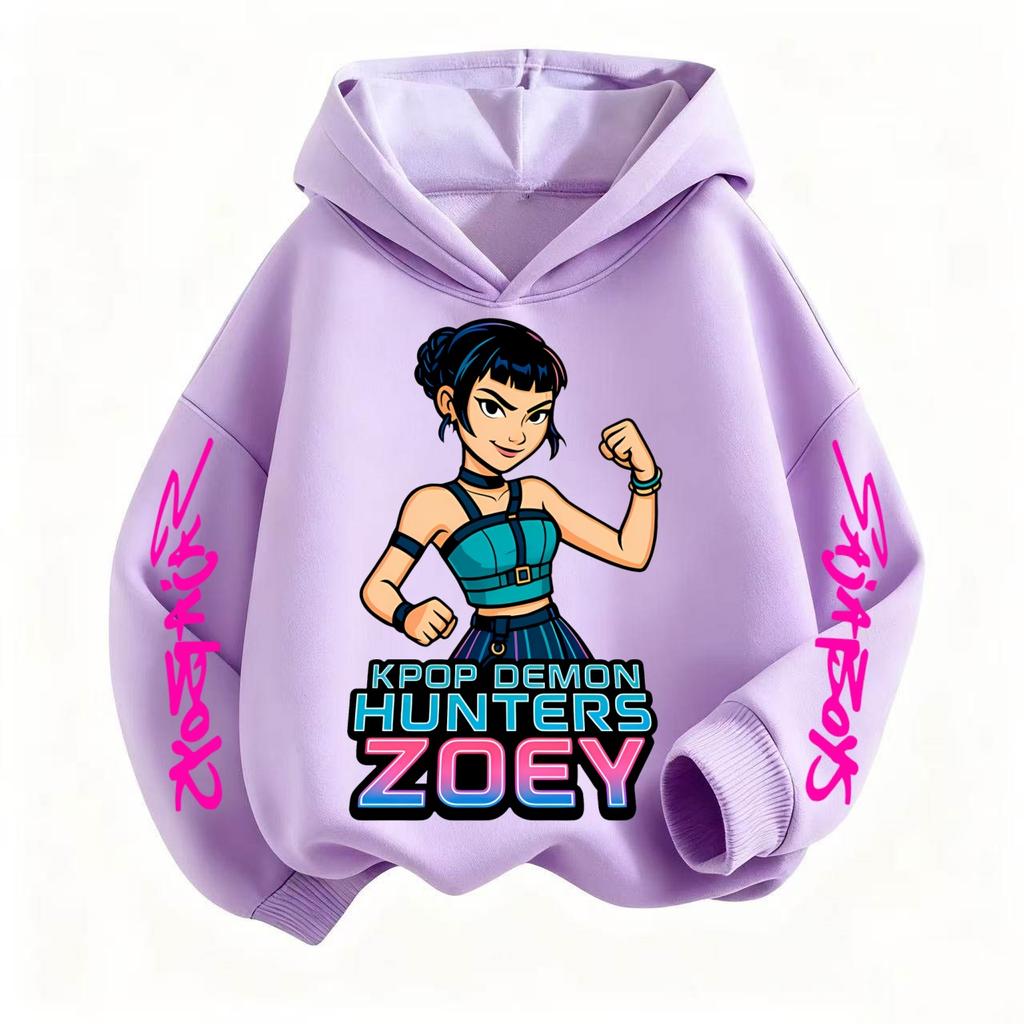 Kids Hoodies & Sweatshirts  K-POP Halloween Fashion Demon Hunters Hoodie Children Sweatshirt