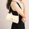 Black underarm bag women's 2025 new oil summer tide texture niche single shoulder portable small square bag crossbody women's bag