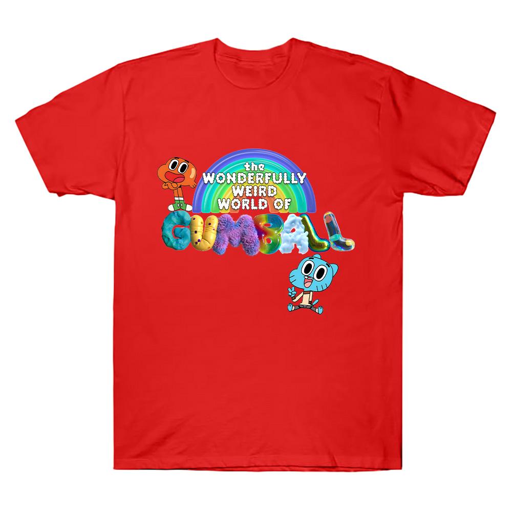 The Wonderfully Weird World of Gumball T Shirts New Trends World of Gumball Men Women Tees Summer Cotton Breathable T-shirts Y2K