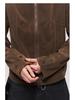 Lade Autumn "Modern Times" Retro Suede Stand Collar Harrington Jacket for Men and Women