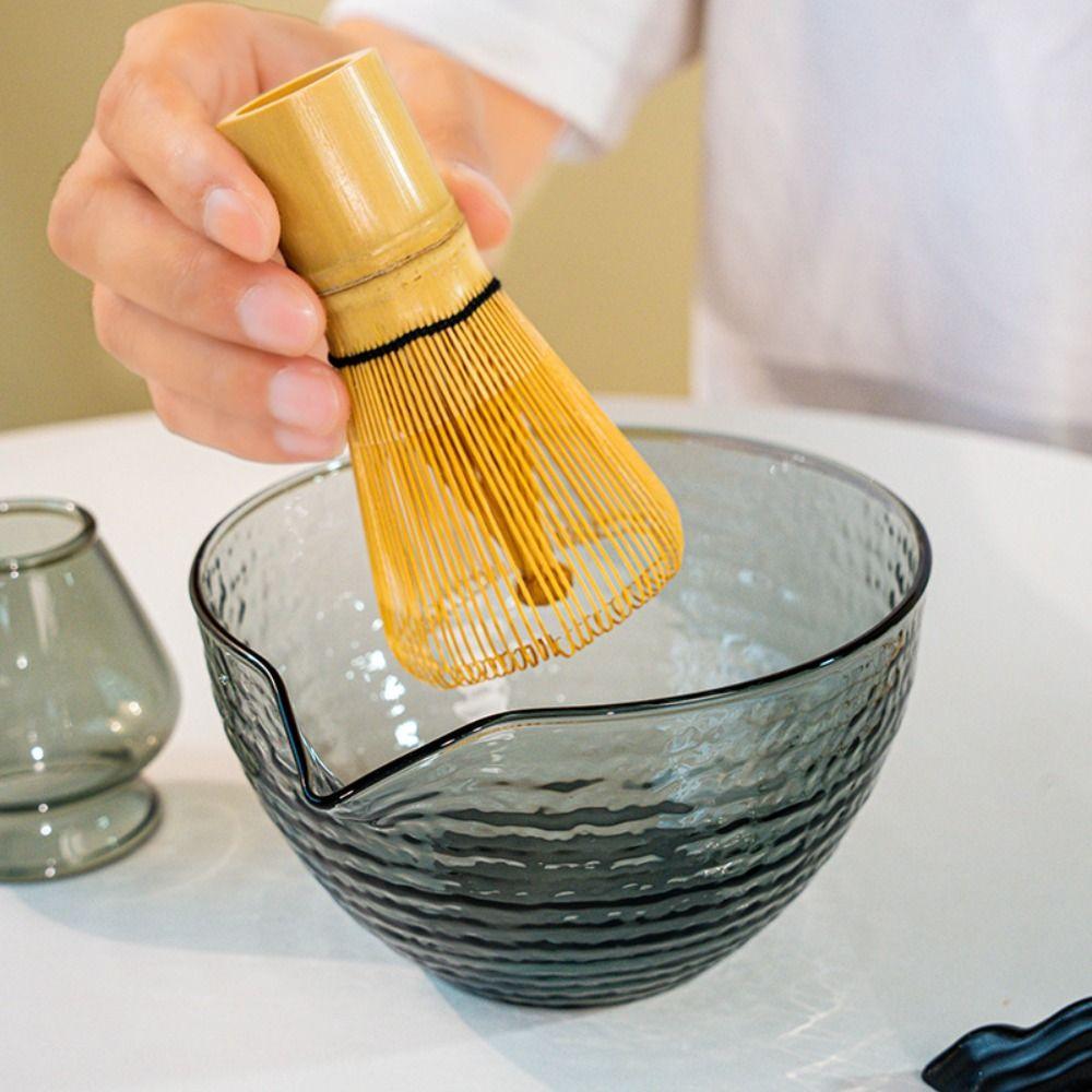 Mit Ausgießer Matcha-Zubereitungsset Texturierte Teeschalen Neues Matcha-Besenset Teeliebhaber