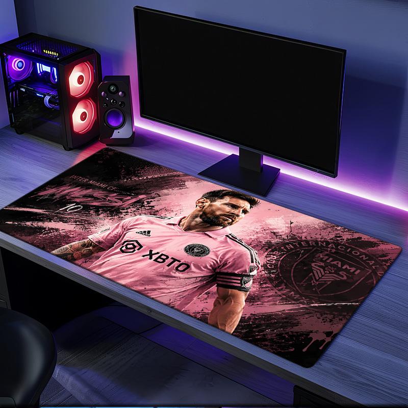 Argentina Football Star Messi Mouse Pad, Rubber Base, Esports Desk Mat, Mouse Pad for Gamers and Office Use, Gaming Desk , Easy To Clean Mat