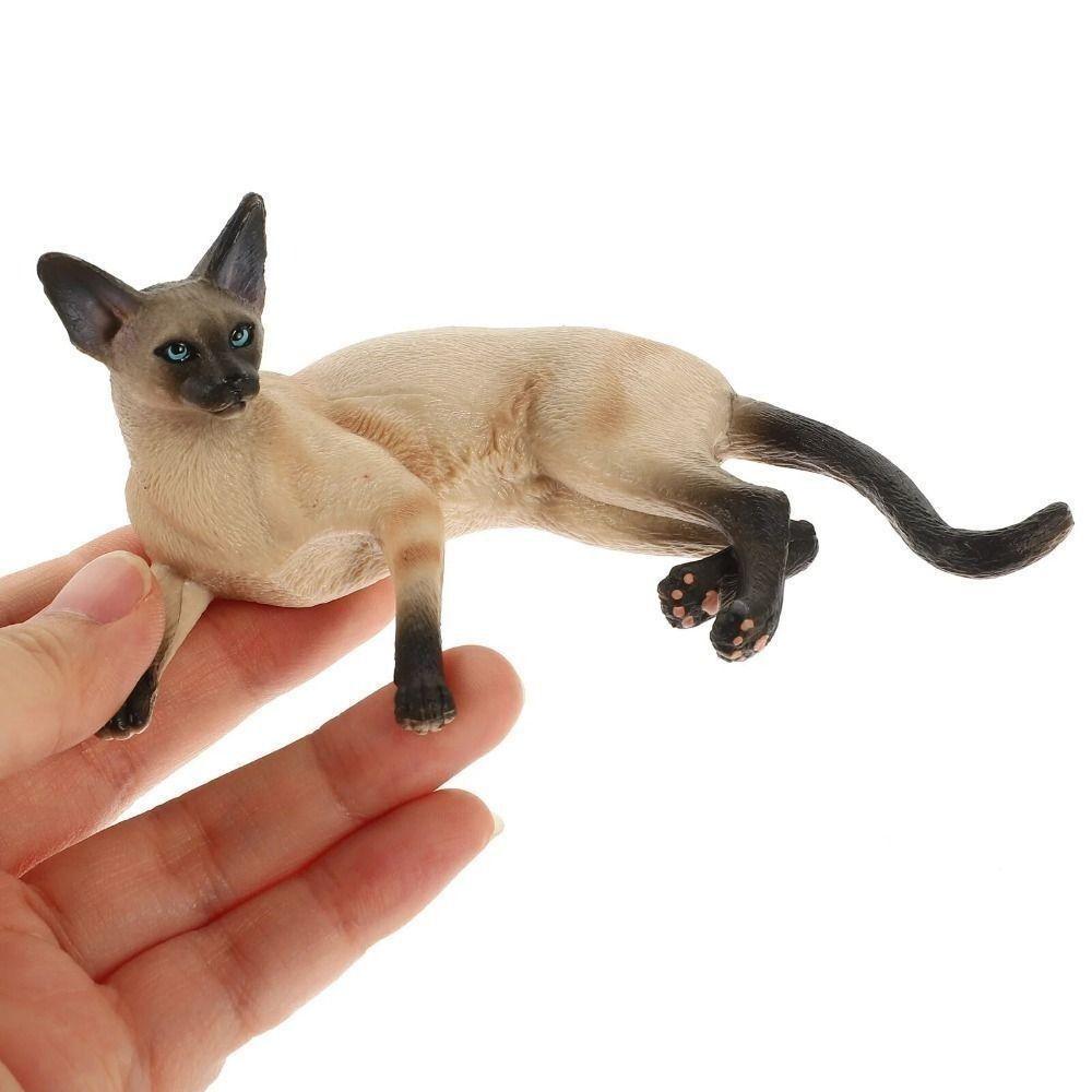 Lifelike Simulation Cat Model PVC Cat Action Figures Cute Realistic Pet Figurines  Desktop Ornament