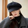 Autumn and Winter Hat Female Duck Tongue Beret Elegant Thermal Hat Hat for Cold Weather, Cycling, Pedestrian