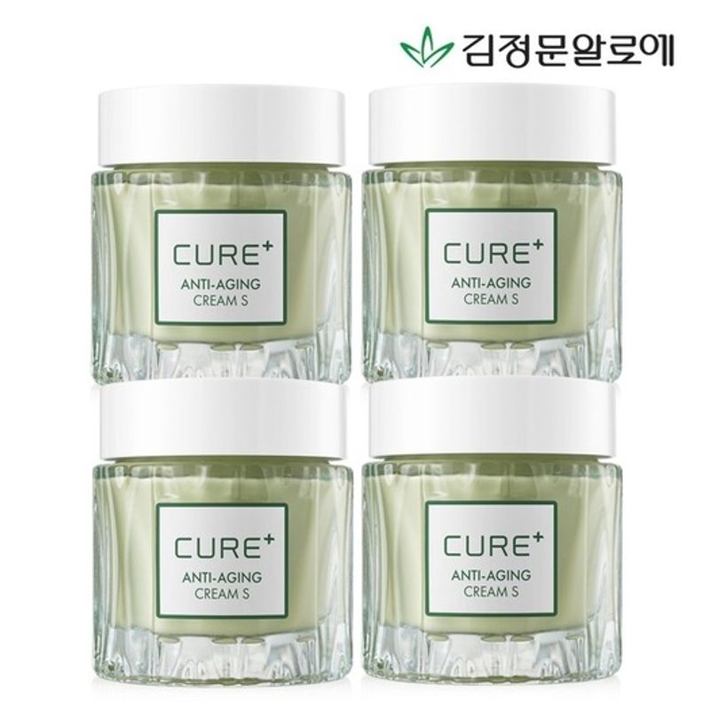 CURE [Kim Jeong-moon Aloe] Cure Anti-Aging Cream S 50g x 4 FREE