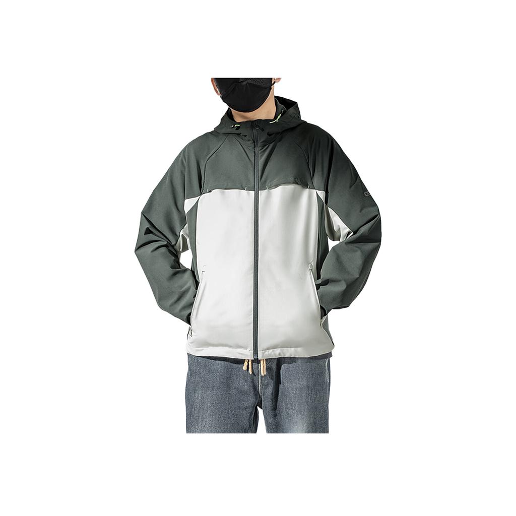 adidas Módní Pohodlná Všestranná Bunda s Kapucí Unisex Bundy Zelená KA2557