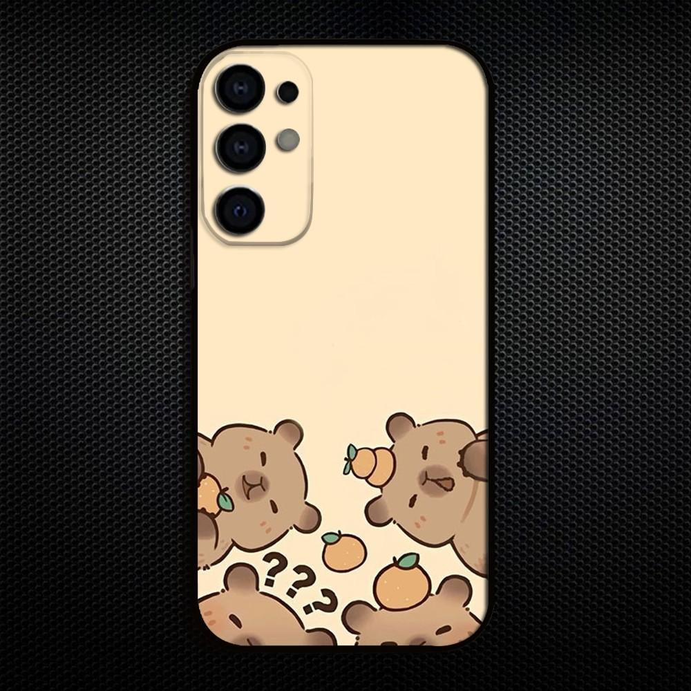 

Cute Capybara Funny Phone Case For Samsung S25/S24/S23/S22/S21/S20/Plus,Fe,Lite/Others Black Cover Samsung S30Ultra5G