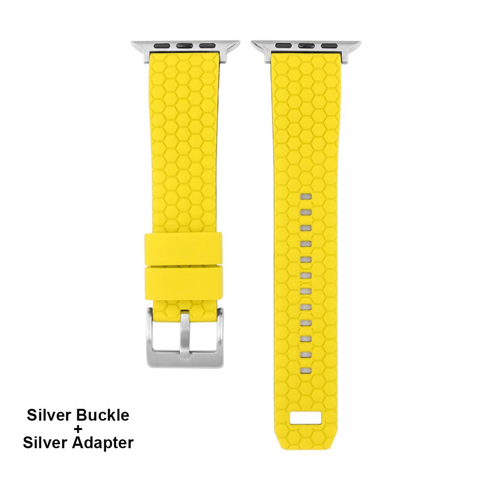 Honeycomb Texture Silicone Strap For Apple Watch Band 45mm 44mm 41mm 40mm 42mm Bracelet For iWatch Series 7 6 SE 5 4 3 Watchband