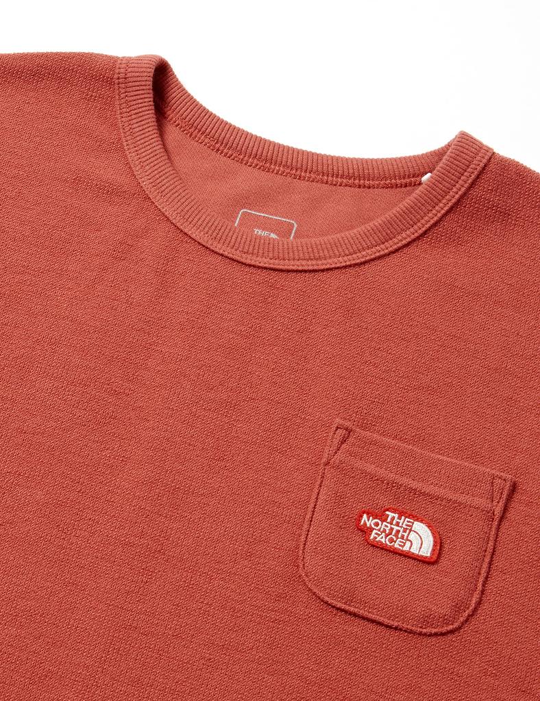 The North Face Short Sleeve Latch Pile Organic Tandoori Spice Size 140 Girls' Dress, Sweat-Wicking, Cotton, Red,